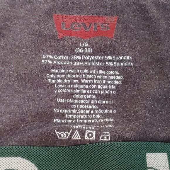 Good Used Condition Men's LEVI'S Cotton Stretch High Comfort Boxer Briefs Grey L - Picture 9 of 9